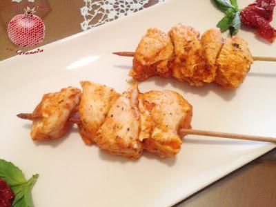 Brochetas de Pollo marinado