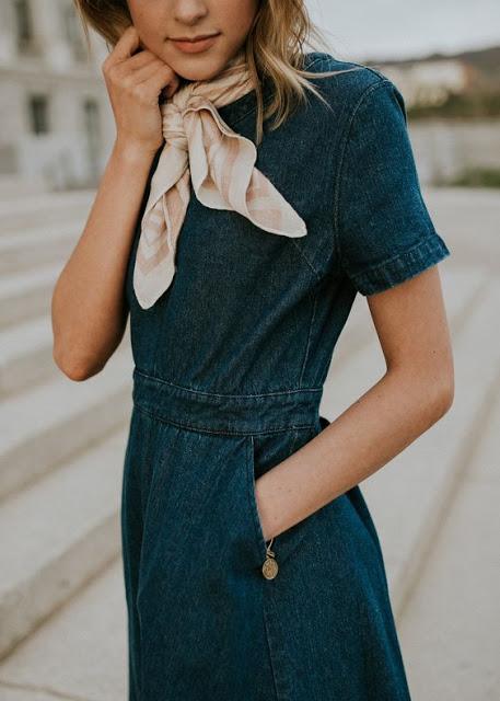 En tendencia Vestidos Denim En tendencia Vestidos Denim