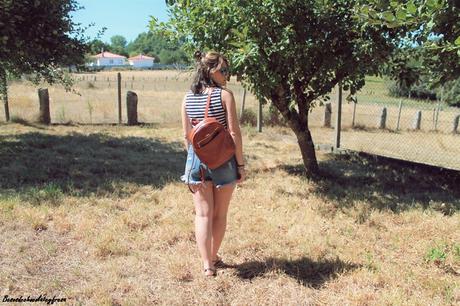 Denim shorts