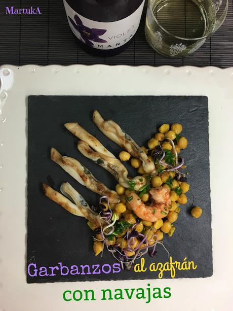 Garbanzos Al Azafrán Con Navajas Garbanzos Al Azafrán Con Navajas