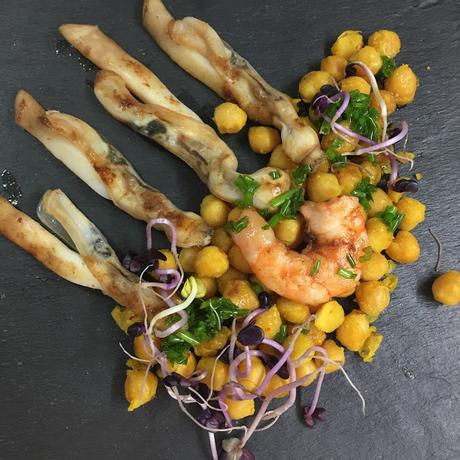 Garbanzos Al Azafrán Con Navajas Garbanzos Al Azafrán Con Navajas