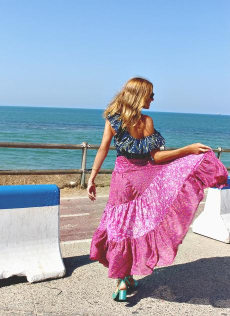 falda larga y croptop falda larga y croptop
