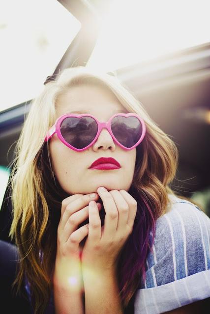 A la moda Gafas con Corazones A la moda Gafas con Corazones