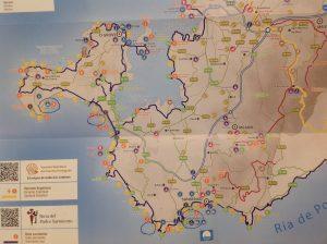 mapa playas Sanxenxo