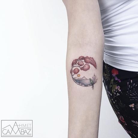 Un artista Turco crea un nuevo estilo de Tatuajes sencillos y creativos