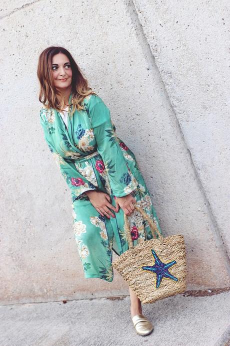 Como combinar un kimono largo Como combinar un kimono largo