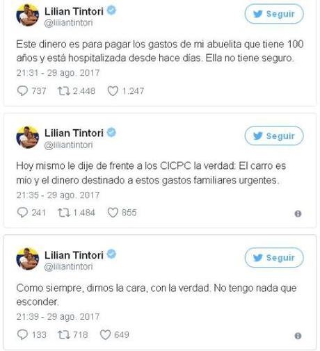 ¡200 millones! Un dineral fue hallado en camioneta de Lilian Tintori ¡200 millones! Un dineral fue hallado en camioneta de Lilian Tintori