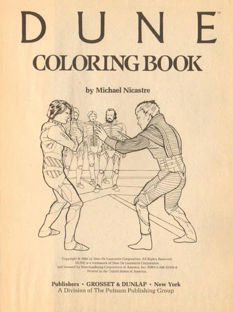 Libros de actividades y de colorear...de Dune(Película de 1984) Libros de actividades y de colorear...de Dune(Película de 1984)