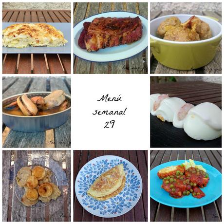 Menú semanal 29 Menú semanal 29