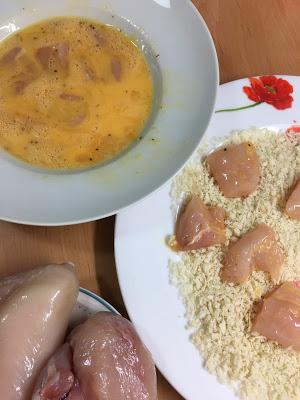 Palomitas De Pollo Con Panko Y Mayonesa De Hierbas Palomitas De Pollo Con Panko Y Mayonesa De Hierbas