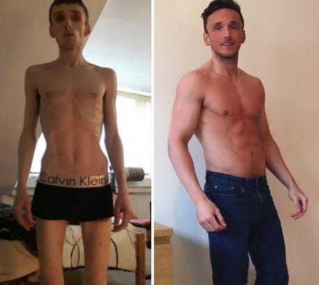 Hombre de 24 años le ganó su batalla a la anorexia en 4 meses gracias al culturismo Hombre de 24 años le ganó su batalla a la anorexia en 4 meses gracias al culturismo