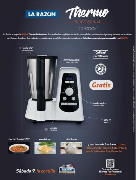 Thermo Professional, otro robot de cocina gratis con La Razón Thermo Professional, otro robot de cocina gratis con La Razón