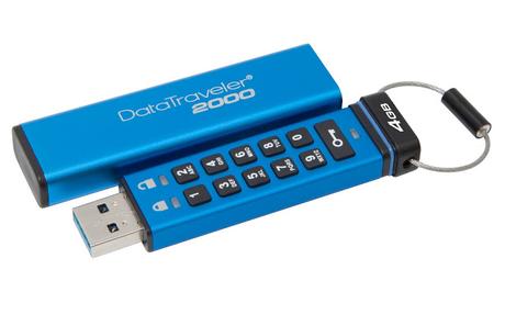 Kingston agrega capacidades de 4GB y 8GB a su unidad USB encriptada DataTraveler 2000