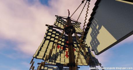 Recreación Minecraft del Galeón Español San Francisco