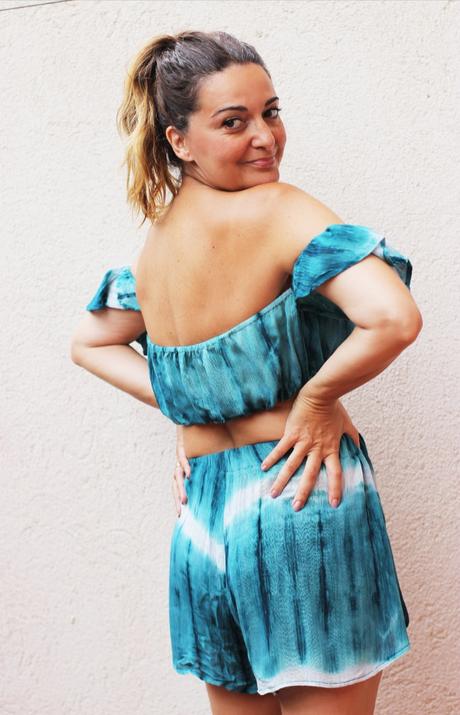 Conjunto verde degradado Conjunto verde degradado