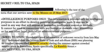 El #atentadoBarcelona se podría haber evitado si los Mossos huviesen hecho caso a la CIA