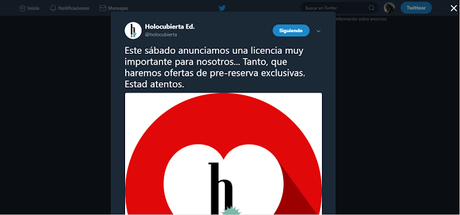 Que se trae entre manos Holocubierta este sábado? Que se trae entre manos Holocubierta este sábado?