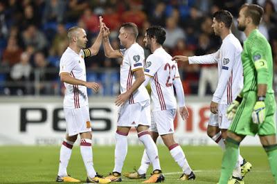 Liechtenstein vs España 0-8 , otro puntazo