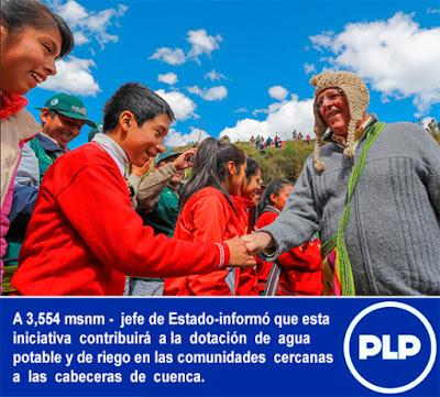 En Huancaya: PEDRO PABLO KUCZYNSKI LANZÓ INICIATIVA PARA CONSERVACIÓN Y USO SOSTENIBLE DEL AGUA…
