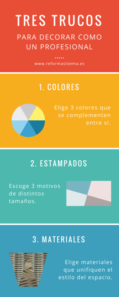 Tres trucos para decorar como un profesional