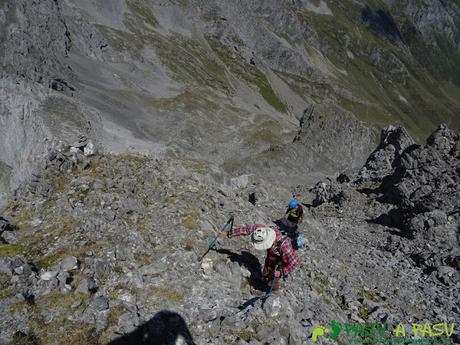 Ruta Peña Ubiña por la Arista Norte: tramo intermedio