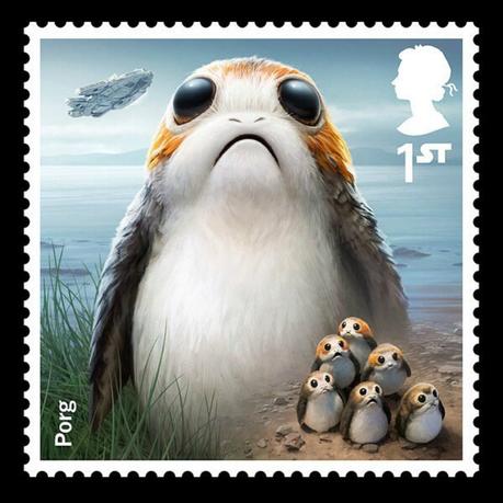 Una colección de sellos postales de Star Wars para anunciar el Episodio VIII en Reino Unido