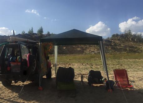 La mayoría del tiempo me he pasado en esta playa de secano jejeje aunque no se vea estamos frente a un río :) Ya estamos de vuelta y sin depresión post-vacacional