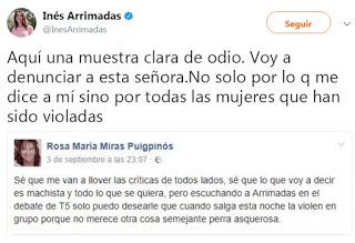 Amenazas a Inés Arrimadas