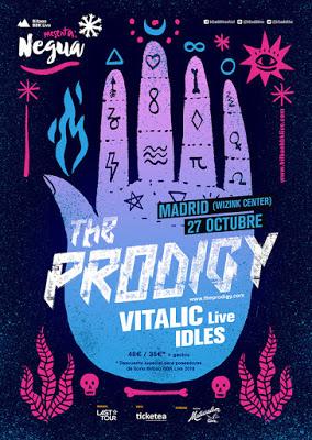 The Prodigy, el 27 de octubre en el WiZink Center de Madrid con Idles y Vitalic como invitados The Prodigy, el 27 de octubre en el WiZink Center de Madrid con Idles y Vitalic como invitados