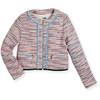 Karl Lagerfeld Tweed Fringe Zip-Front Jacket Karl Lagerfeld for me and for you...