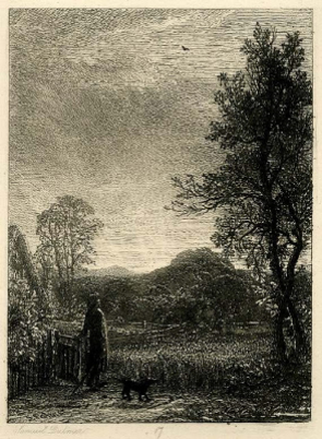 Dos románticos: Lord Byron y Samuel Palmer.