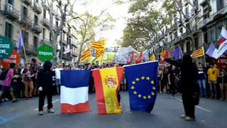 La manifestación de La Diada, a reventar.