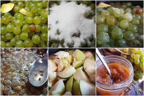 Mermelada de uvas y manzana Mermelada de uvas y manzana