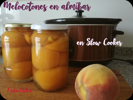 como hacer melocotones en almibar en la slow cooker