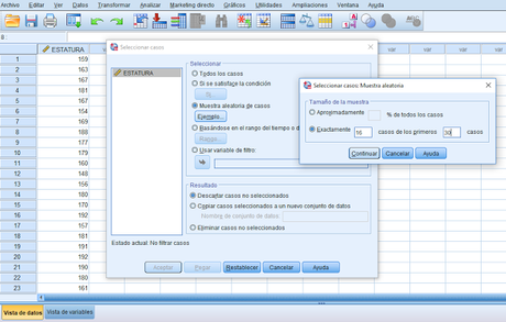 Muestreo Aleatorio SPSS Muestreo Aleatorio SPSS