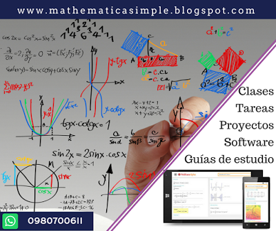 Todo lo que necesites en Matemáticas: Clases, tutorías, tareas, software, etc Todo lo que necesites en Matemáticas: Clases, tutorías, tareas, software, etc