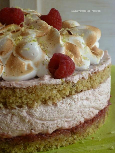 Tarta de Pistachos, Almendra y Frutos Rojos