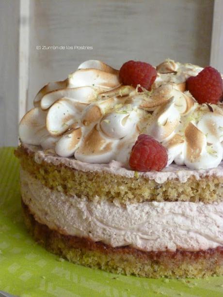 Tarta de Pistachos, Almendra y Frutos Rojos