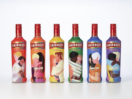 Smirnoff celebra la diversidad en Reino Unido con unas bonitas botellas ilustradas