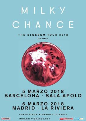 Milky Chance volverán a España en marzo de 2018 para actuar en Barcelona y Madrid