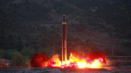 Corea del Norte lanzó otro misil este 14 de septiembre.