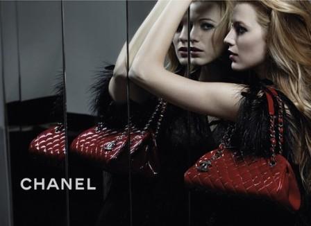 Primera imagen de Blake Lively para Chanel Mademoiselle Bags