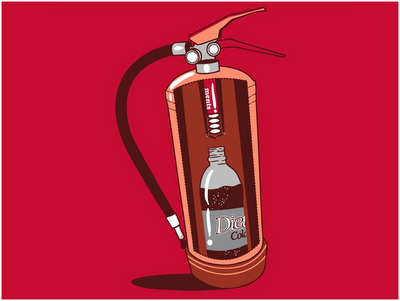 Extintor mi fiel amigo... extintor mentos cocacola