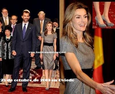 Los Reyes y los Príncipes de Asturias reciben al Presidente de Chile y su esposa en Madrid. El look de Dña. Letizia