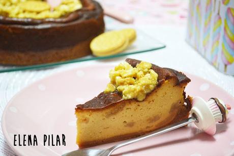 Cheesecake con miel y galletas Oreo Golden