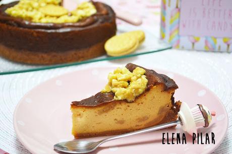 Cheesecake con miel y galletas Oreo Golden