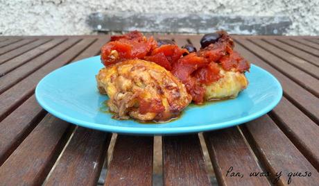 Pollo a la cazadora (tradicional o Crock-Pot)