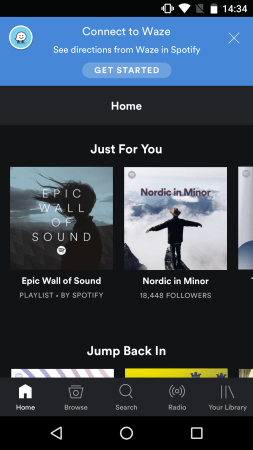 Spotify y Waze ahora funcionan en conjunto en iPhone y Android