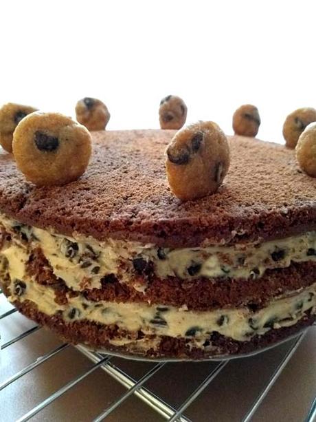 torta de brownie y relleno de chocolate chip cookie torta de brownie y relleno de chocolate chip cookie