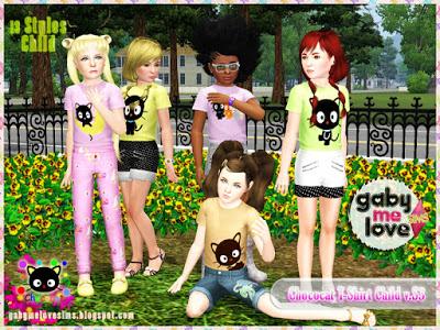 Chococat T-Shirt Child v.S3 (Sims 3)